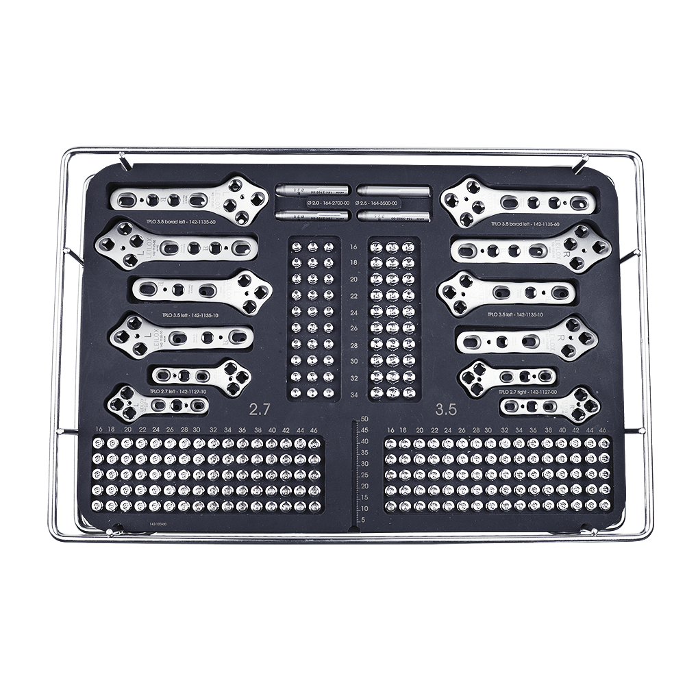 Implantate Tray für 2.7/3.5 TPLO Locking Set