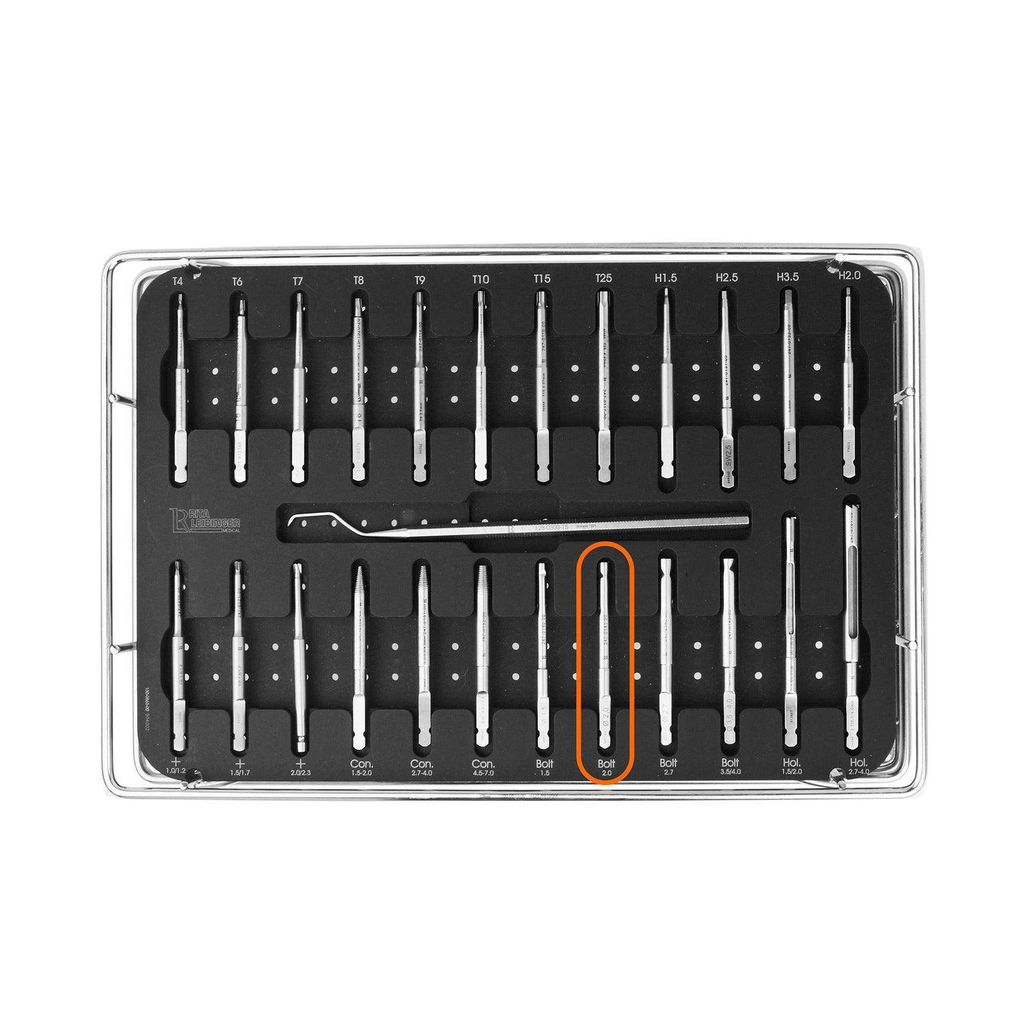 Extraction Bolt, AO, for Screws 2.0 mm