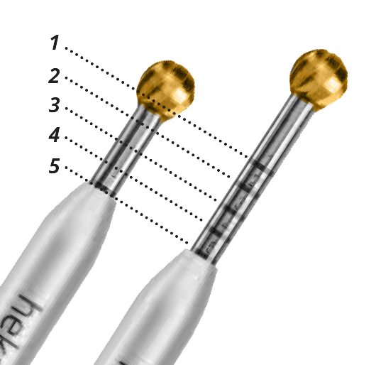 Fluted Bur, Ball (5 pcs./Pack)